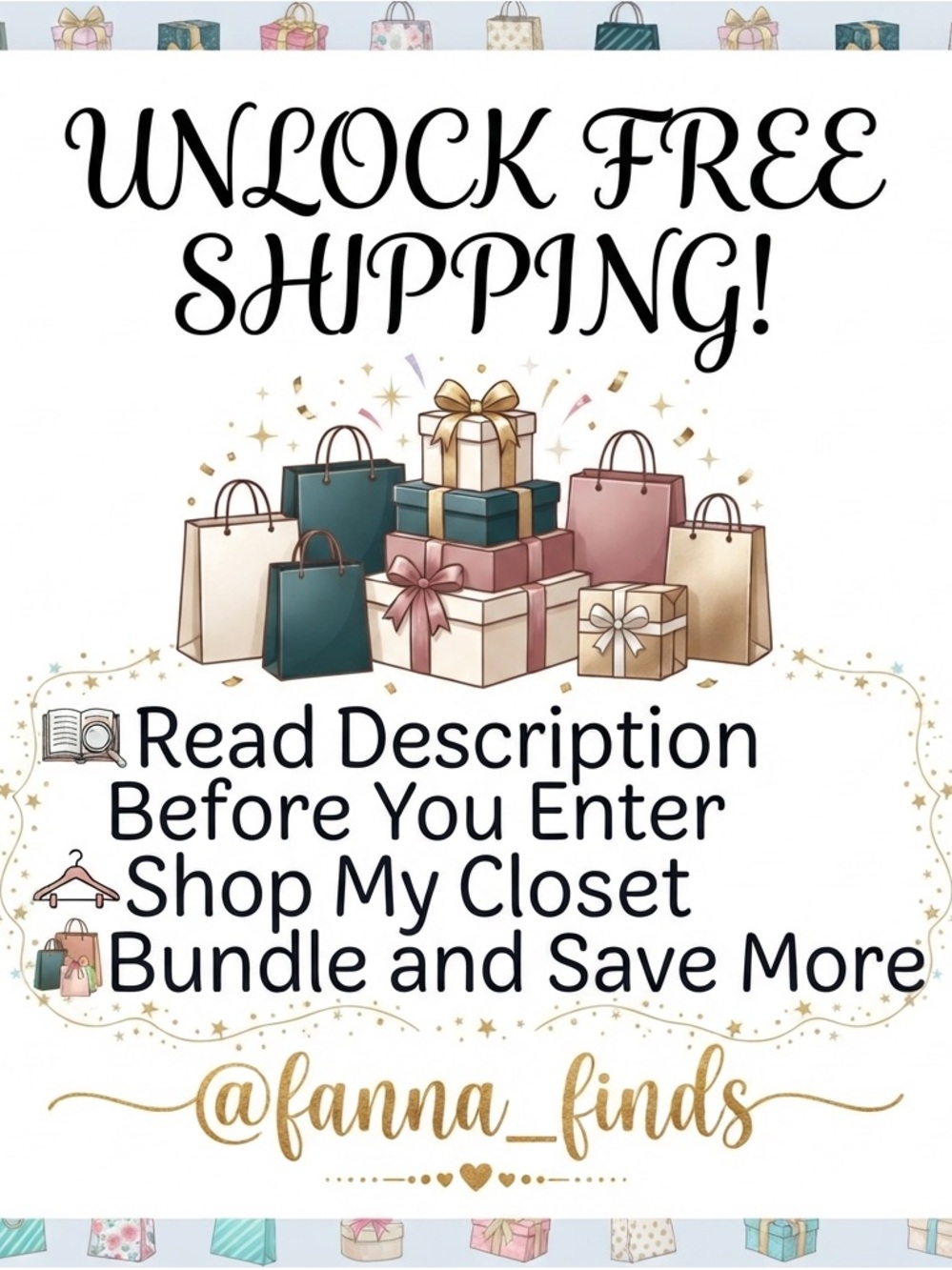 Unlock Free Shipping 🎁 PLEASE READ DESCRIPTION BEFORE YOU ENTER 🛑